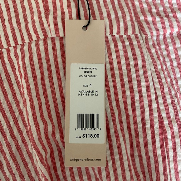 Brand new BCBG Gingham Striped Embroidered Dreas - Picture 5 of 5